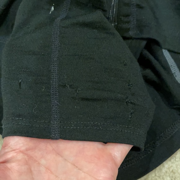 Ibex Merino Wool Full Zipper Lightweight Black Gray Sweater-Medium - Picture 12 of 15